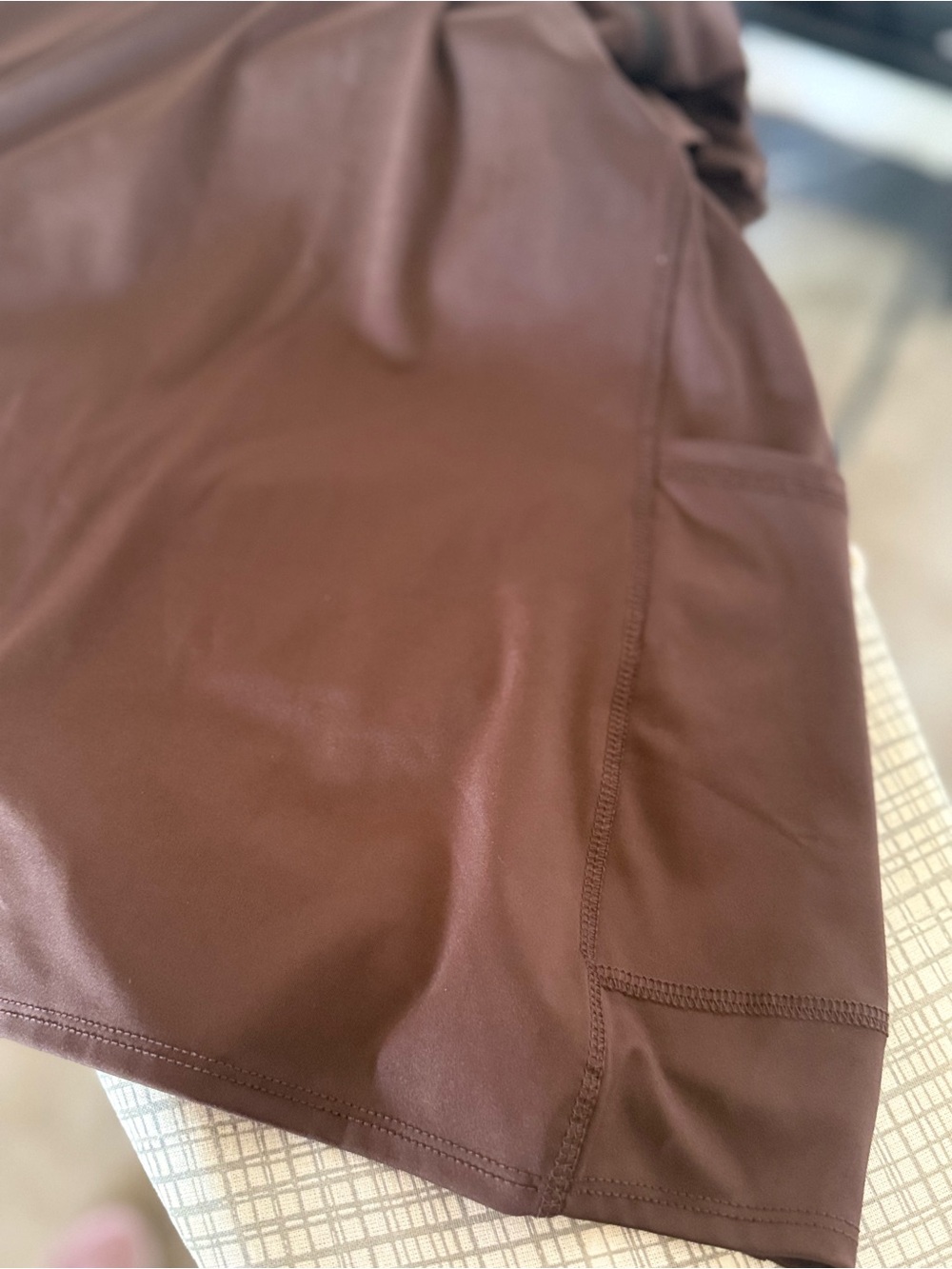 Danskin Chocolate Brown Mini Slip Dress - Picture 10 of 10